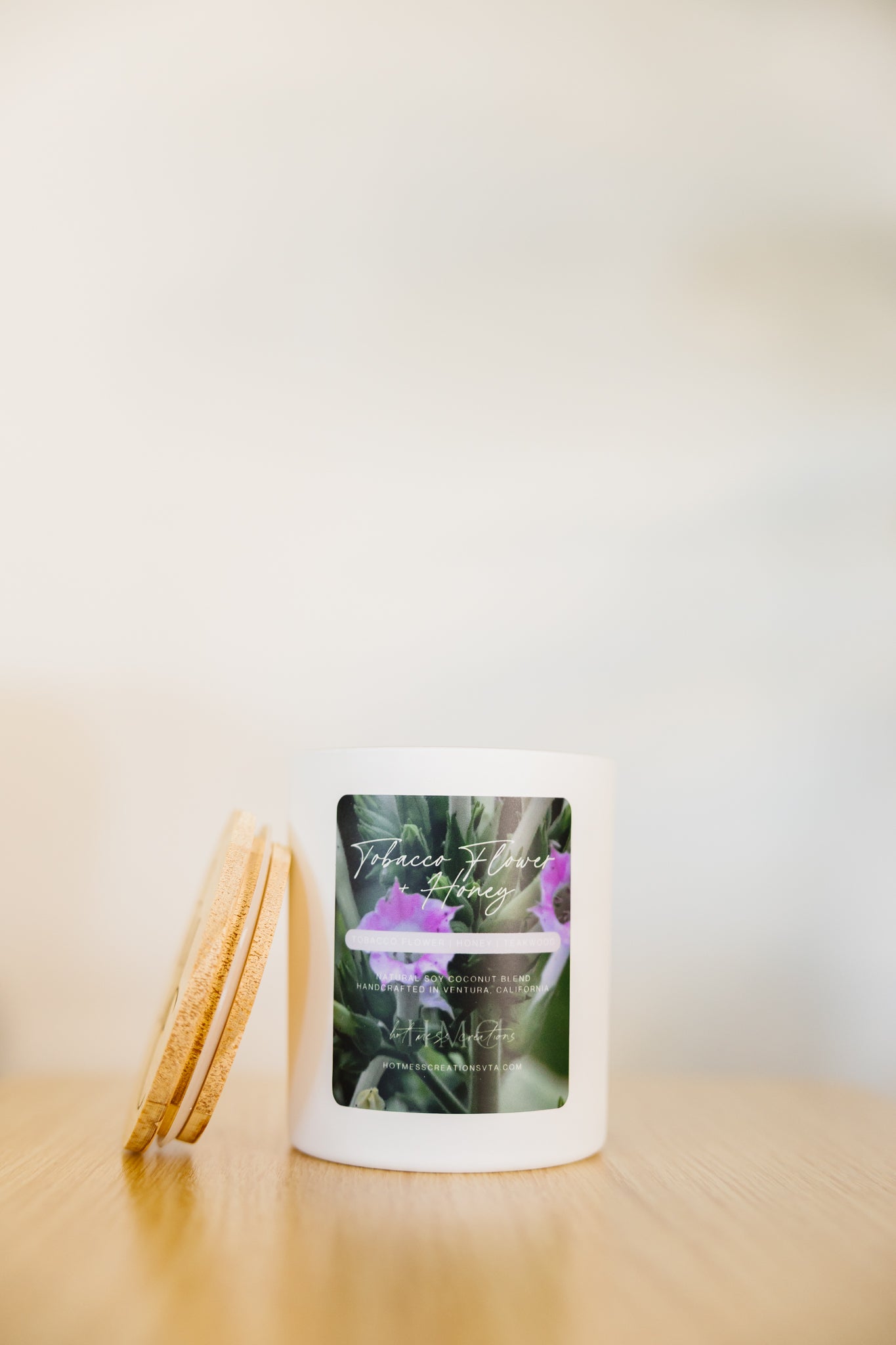 Tobacco Flower & Honey Candle – Warm & Earthy Aroma | Garden Collection